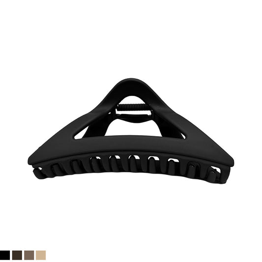 Large Matte Triangle Hair Claw – Neutral Colors