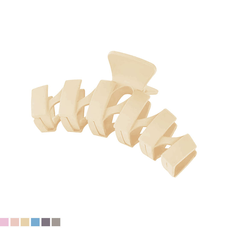 Large Matte Twist Hair Claw - Pastel Colors