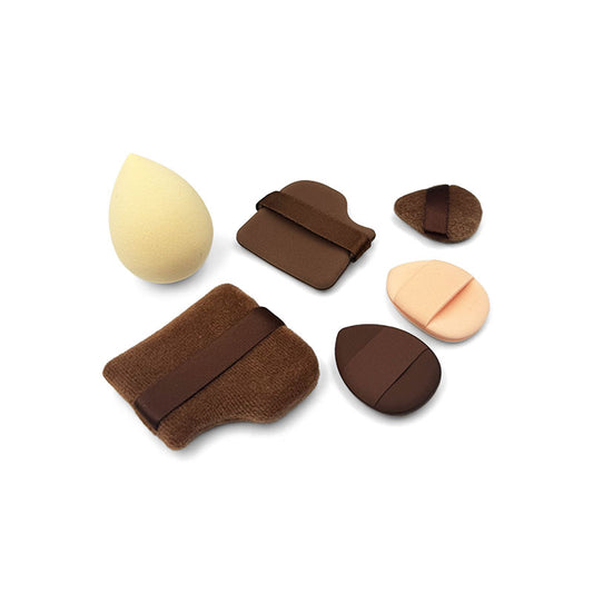 Makeup Sponge & Puff Set with Box – 7 Pieces