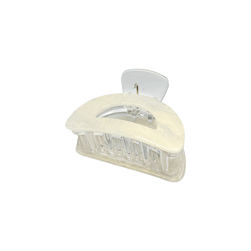 Medium Glossy Crescent Hair Claw – Pastel Colors