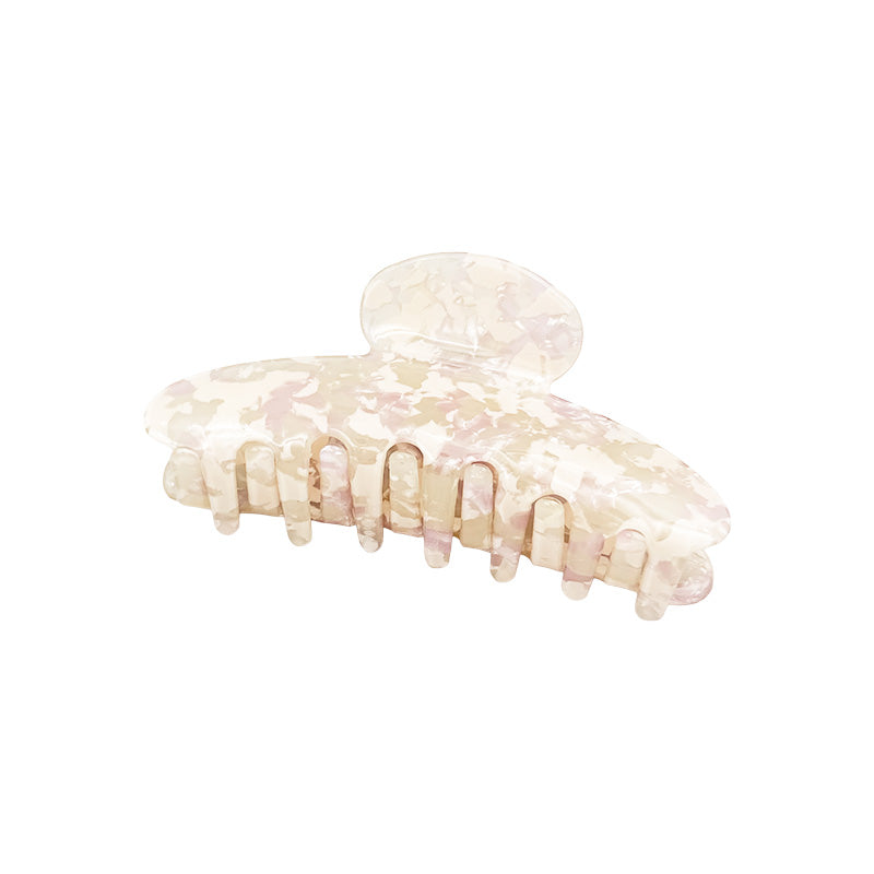 Medium Glossy Marble Patterned Hair Claw