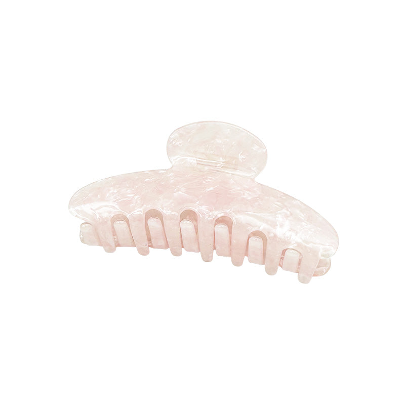 Medium Glossy Marble Patterned Hair Claw