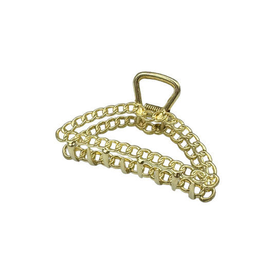 Medium Gold Chain Hair Claw