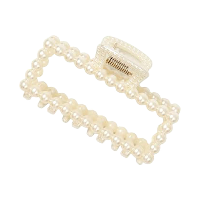 Medium Pearl Rectangle Hair Claw