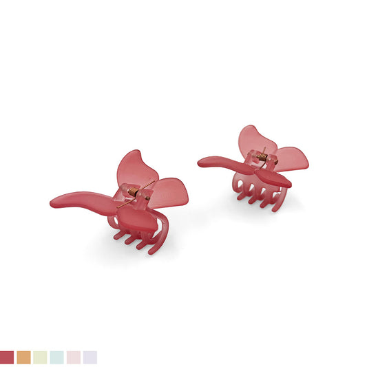 Mini Butterfly Hair Claw Set – Soft Matte Finish