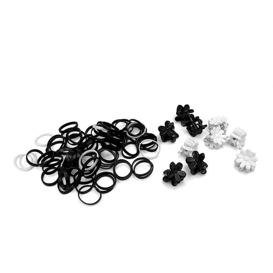 Mini Hair Ties and Hair Claws Set