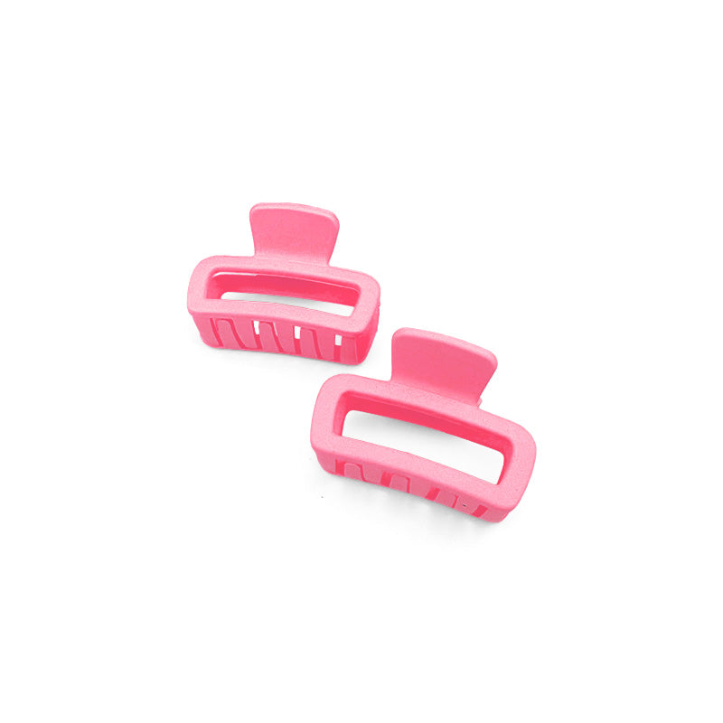 Set of 2 Mini Matte Rectangle Hair Claws