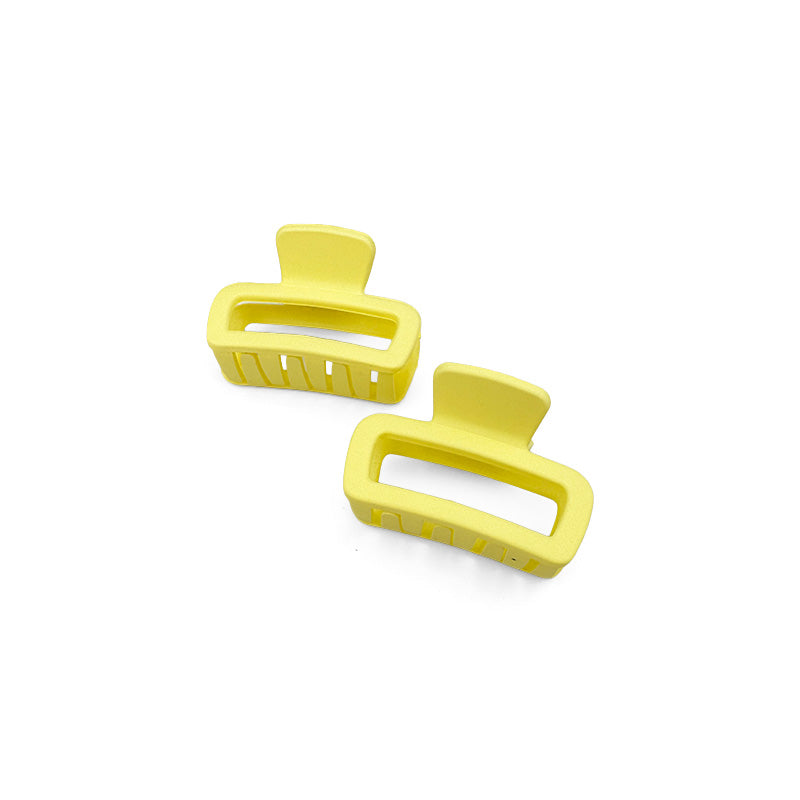 Set of 2 Mini Matte Rectangle Hair Claws