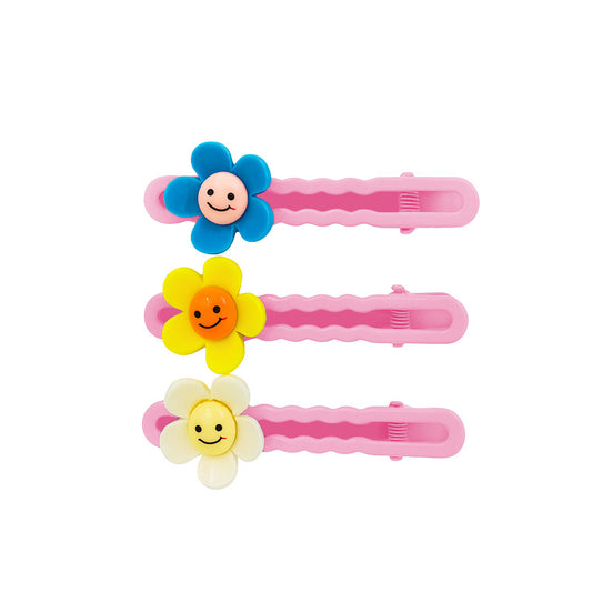 Set of 3 Flower Hair Clips