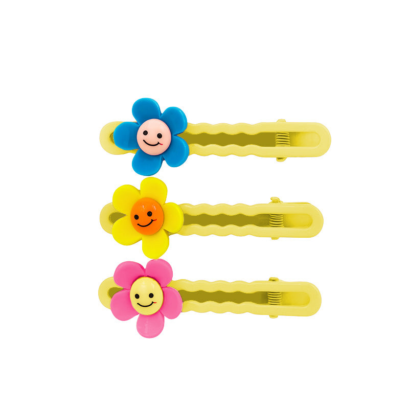 Set of 3 Flower Hair Clips