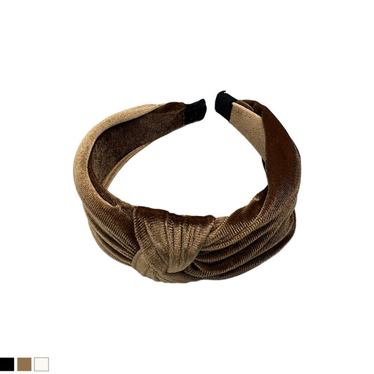 Velvet Knot Headband – Elegant Neutrals