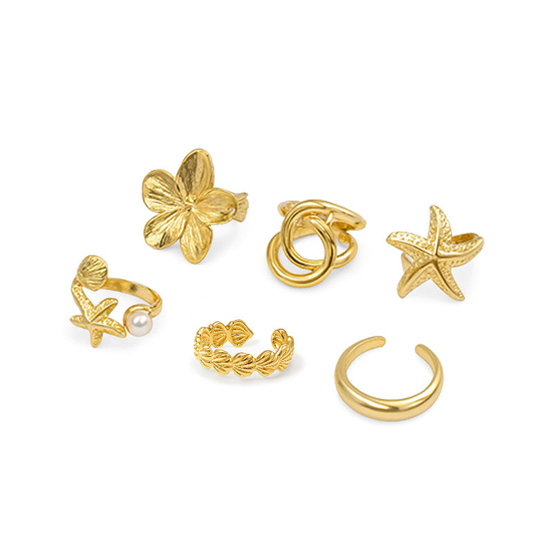 Adjustable Design 6pcs Set of Rings