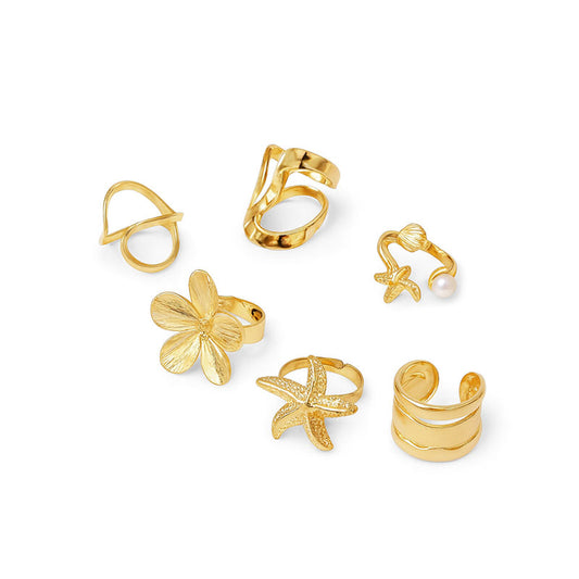 Adjustable Design 6pcs Set of Rings