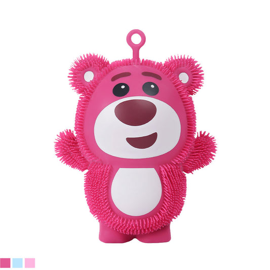 Large Bear Shaped Light-Up Puffer Toy