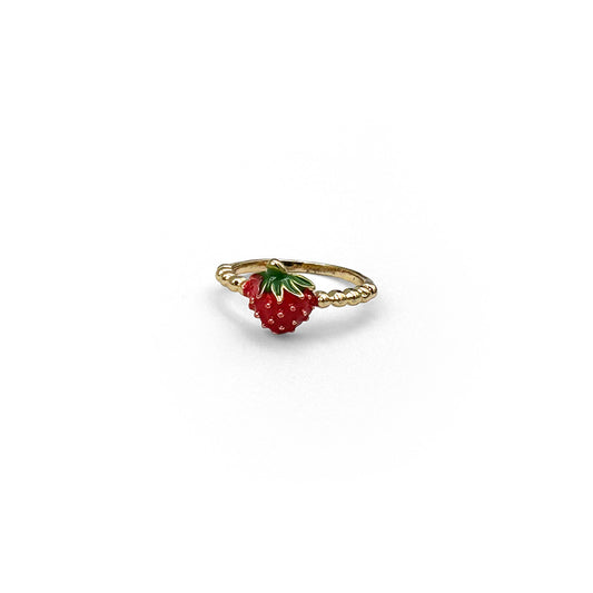 Braided Strawberry Ring
