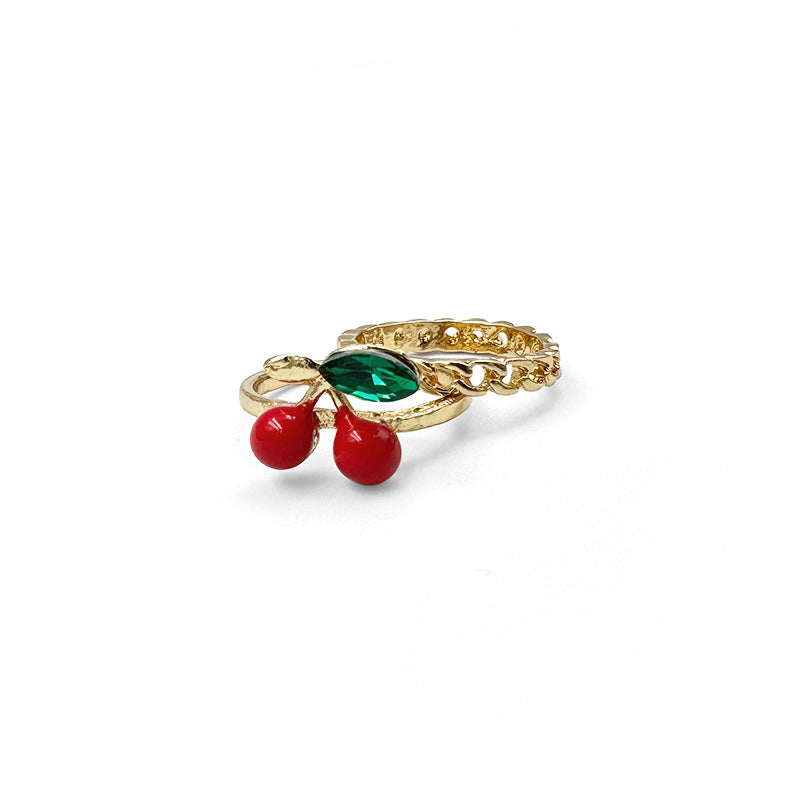 Cherry Ring with Complementary Chain Ring