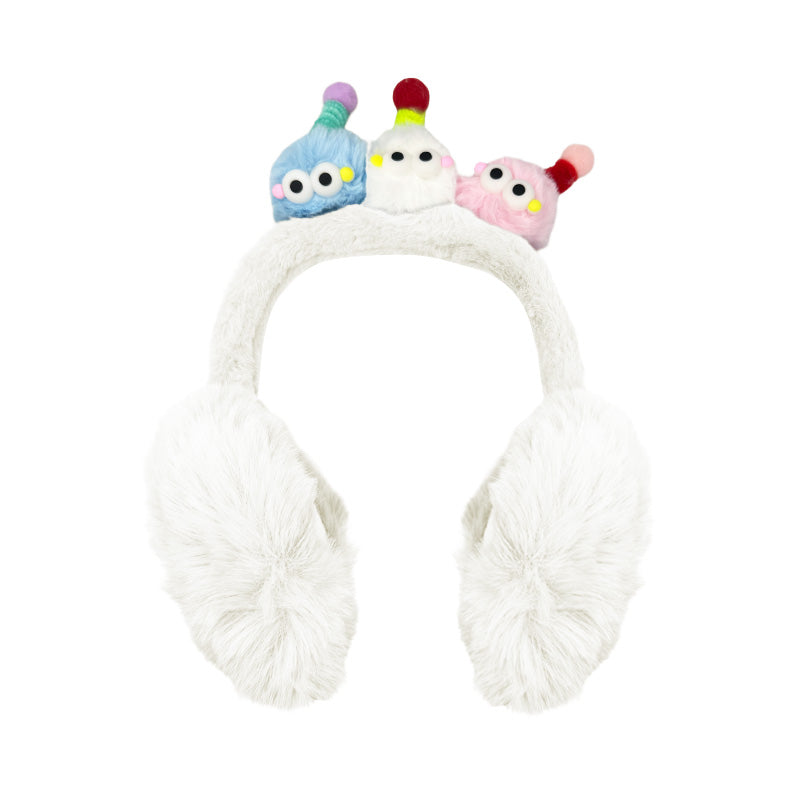 Cute Cartoon Pom-Pom Furry Earmuffs