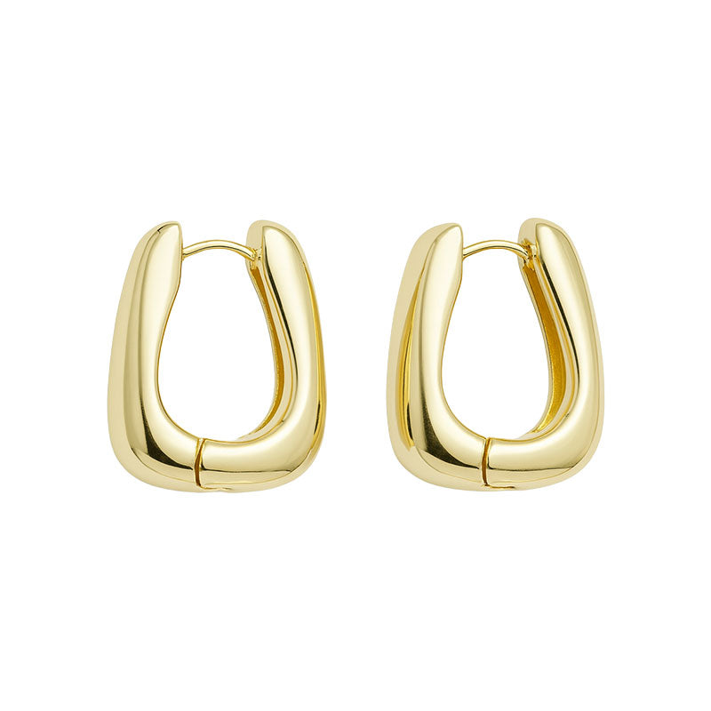 Durable Material Geometric Hoop Earrings