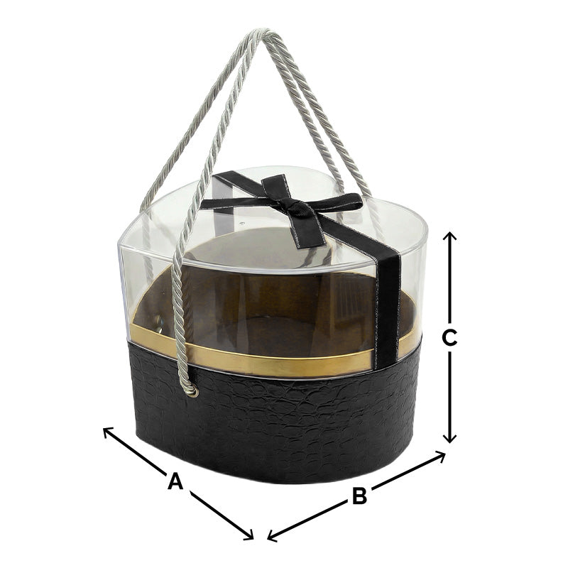 heart shaped black gift box for jewelry and gifts