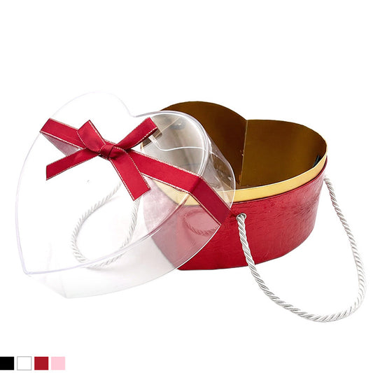 Red heart shaped gift box for jewelry and gifts