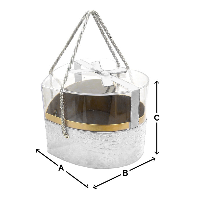 heart shaped white gift box for jewelry and gifts