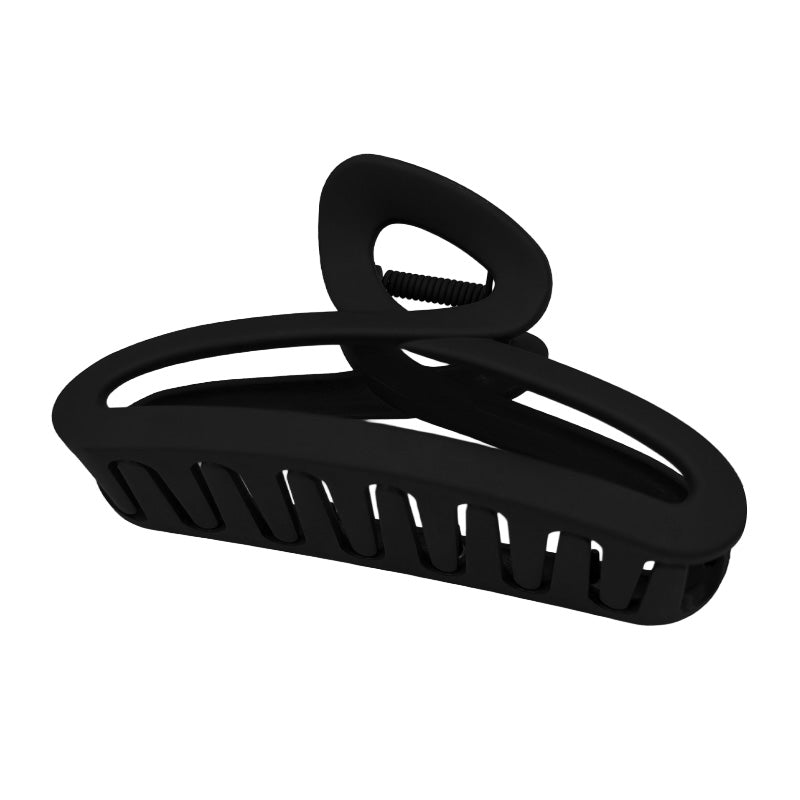 Large Abstract Matte Hair Claw – Neutral Colors