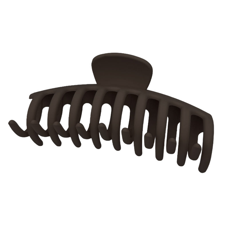 Large Curved Matte Hair Claw – Neutral Colors