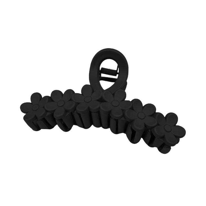 Large Daisy Row Matte Hair Claw – Neutral Colors