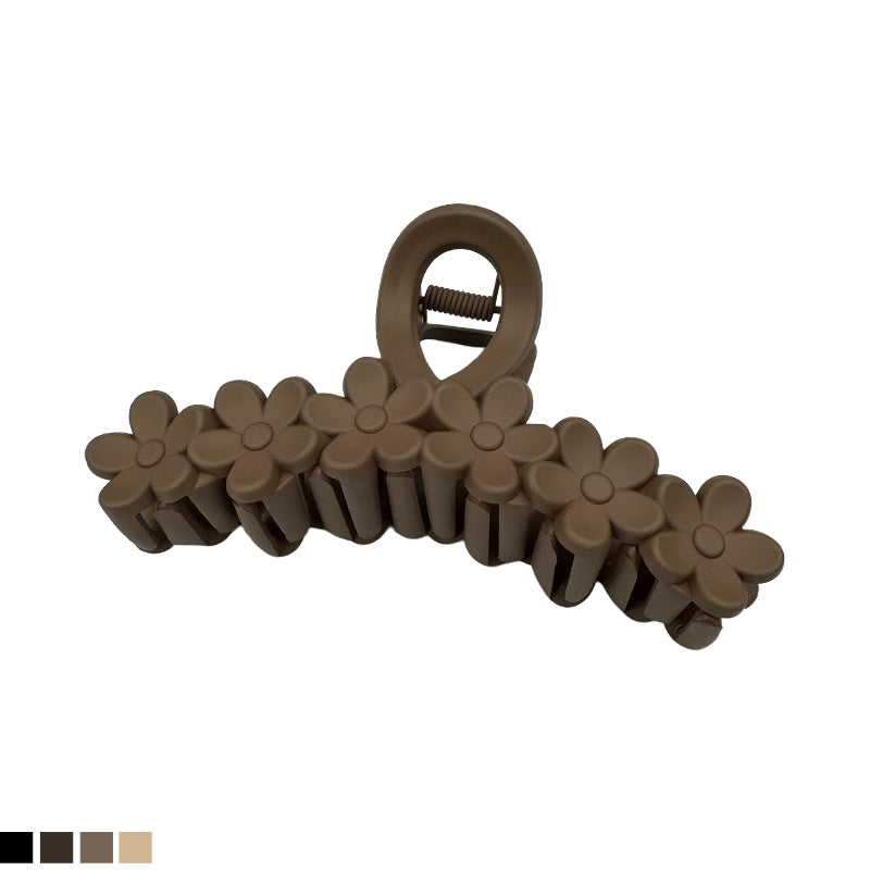 Large Daisy Row Matte Hair Claw – Neutral Colors