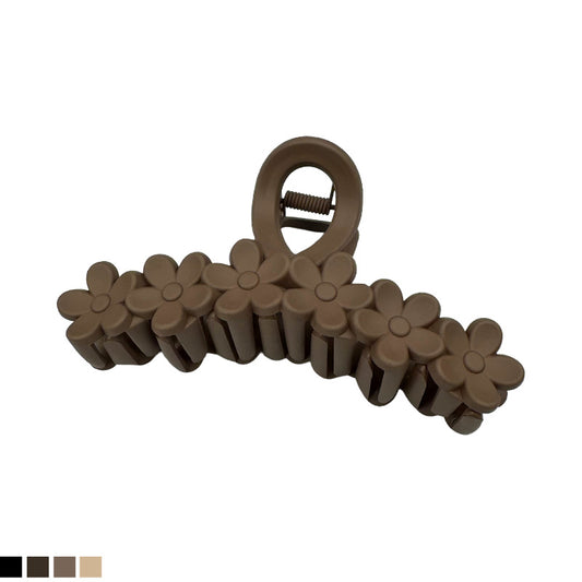 Large Daisy Row Matte Hair Claw – Neutral Colors