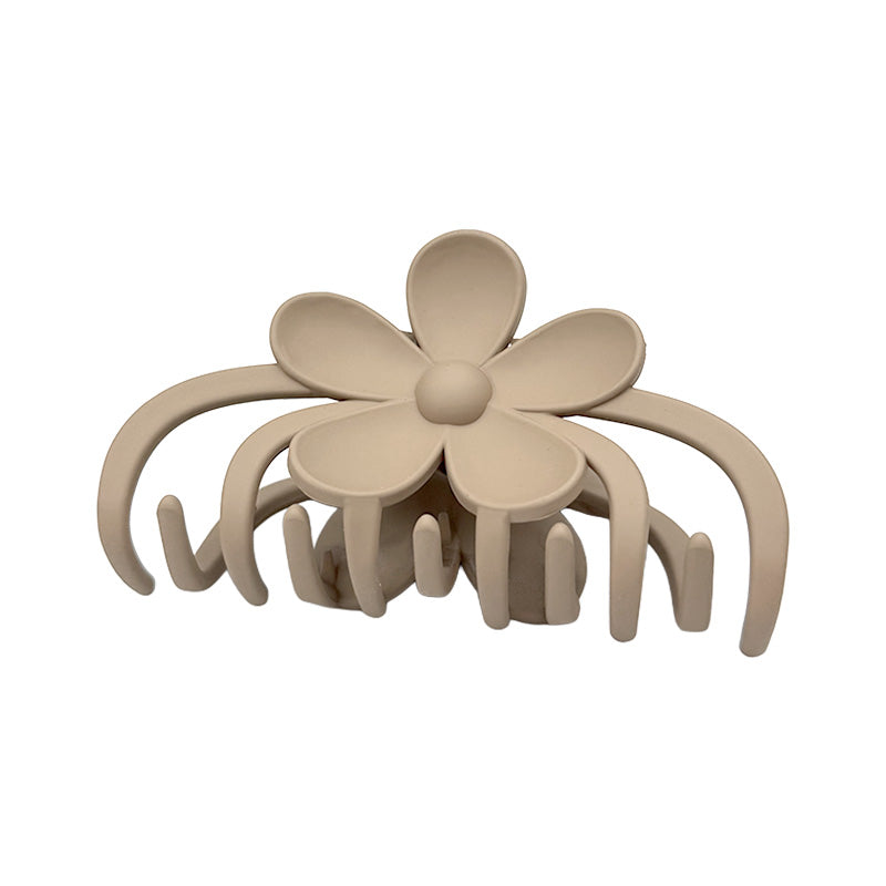 Medium Daisy Matte Hair Claw – Neutral Colors