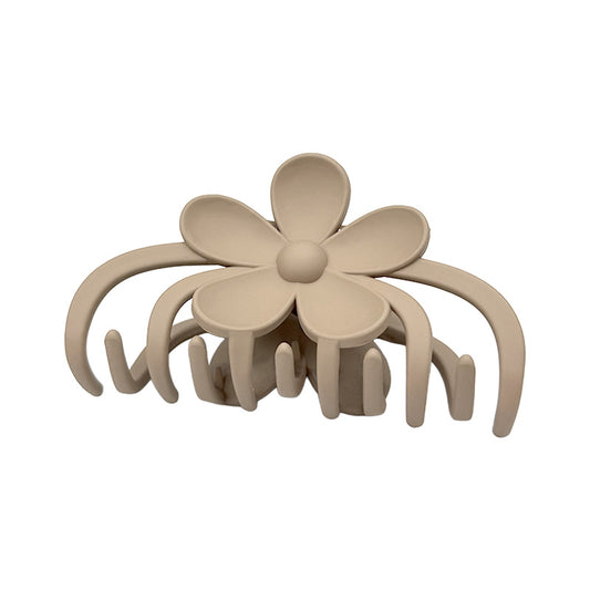 Medium Daisy Matte Hair Claw – Neutral Colors