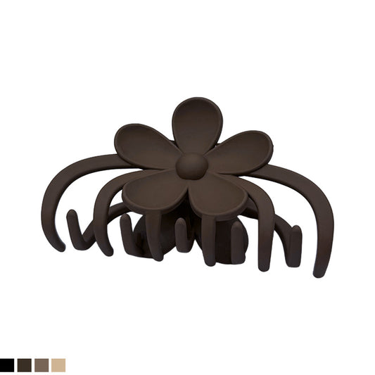 Medium Daisy Matte Hair Claw – Neutral Colors