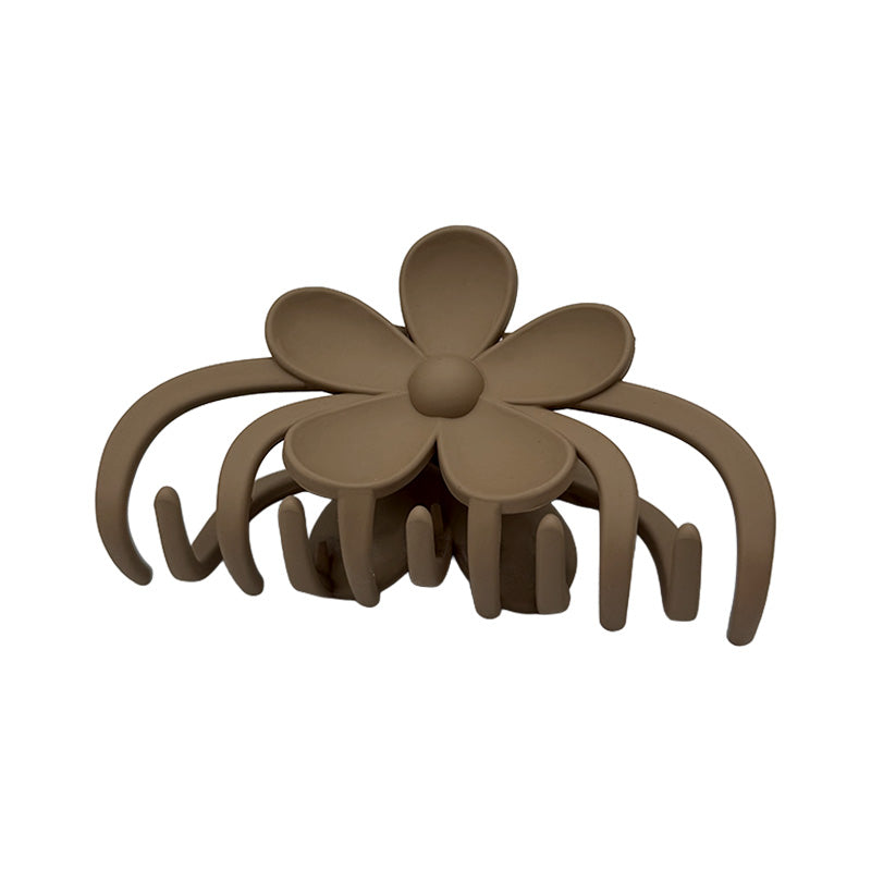Medium Daisy Matte Hair Claw – Neutral Colors
