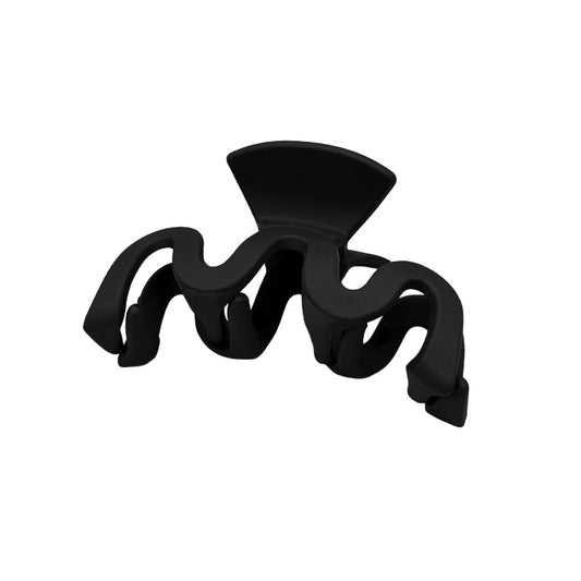 Medium Wavy Matte Hair Claw – Neutral Colors