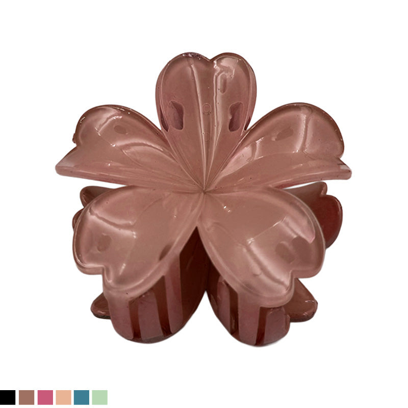 Heart Petal Flower Hair Claw