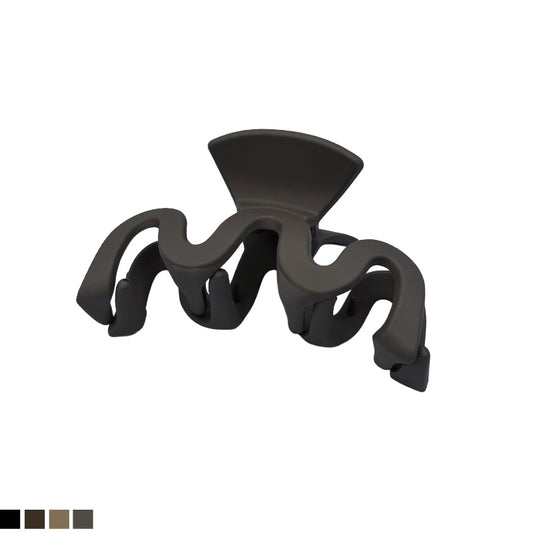 Medium Wavy Matte Hair Claw – Neutral Colors