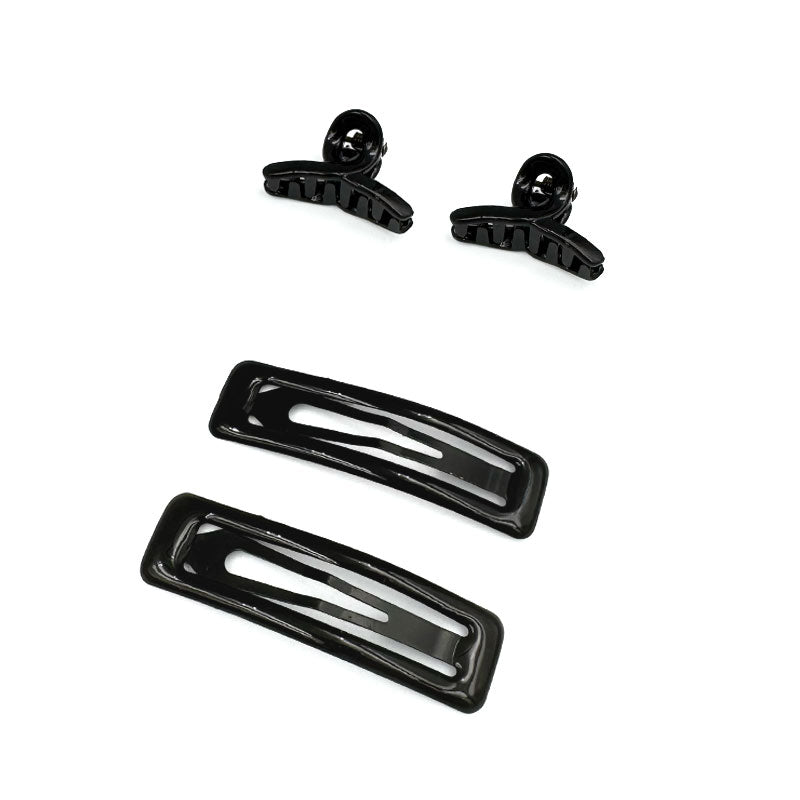 Rectangular Snap Tic Tac Clips with Loop Hair Claws