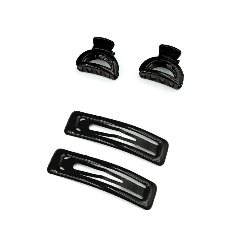 Rectangular Snap Tic Tac Clips with Semi-Circle Hair Claws