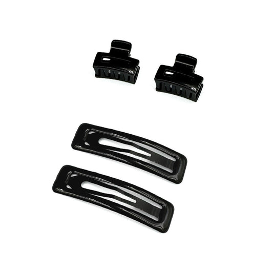 Rectangular Snap Tic Tac Clips with Square Hair Claws