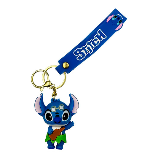 Stitch Character Keychain – Durable Rubber Design