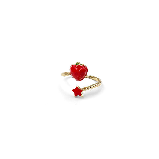 Strawberry Star Ring