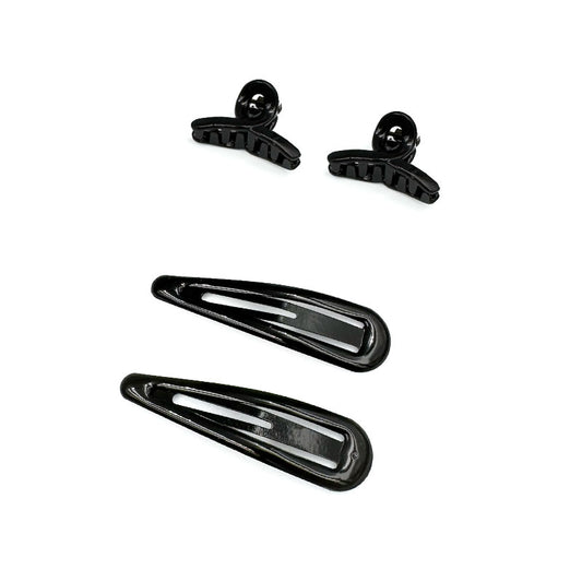 Teardrop Snap Tic Tac Clips with Loop Hair Claws