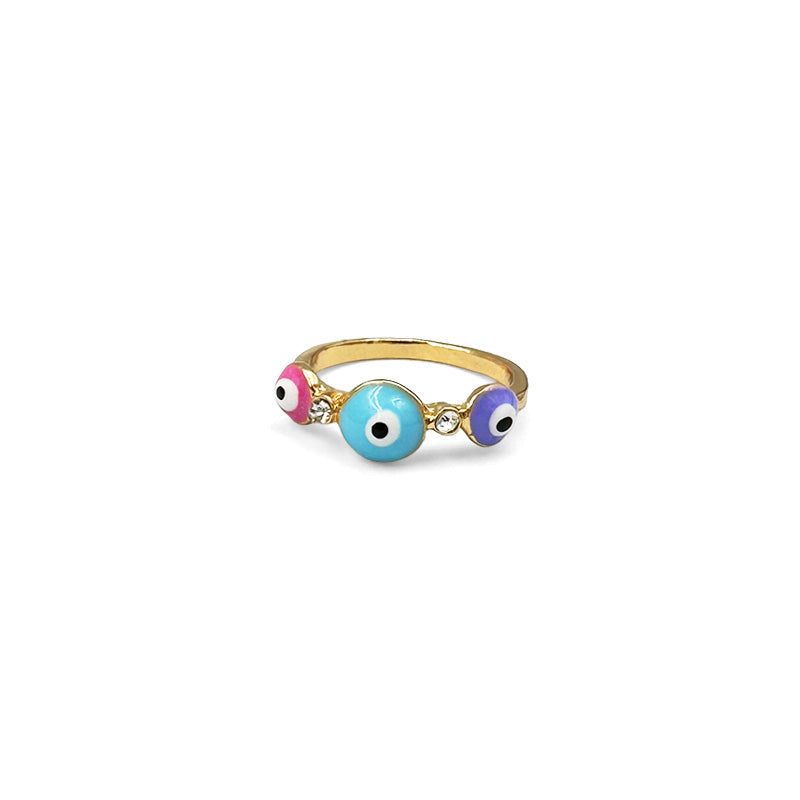Triple Evil Eye Ring