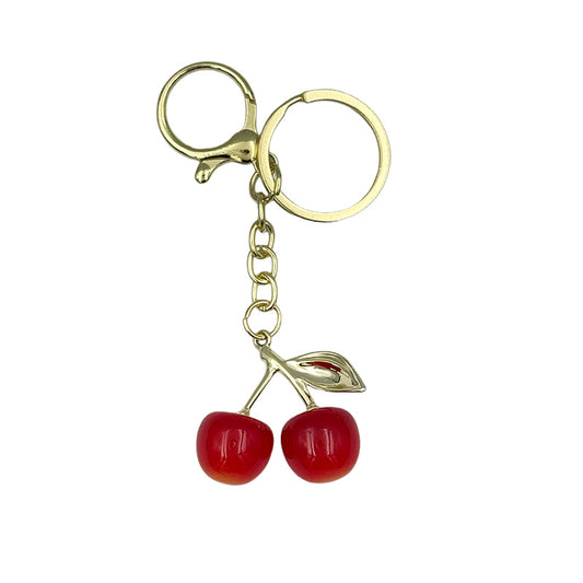 Cherry Charm Keychain