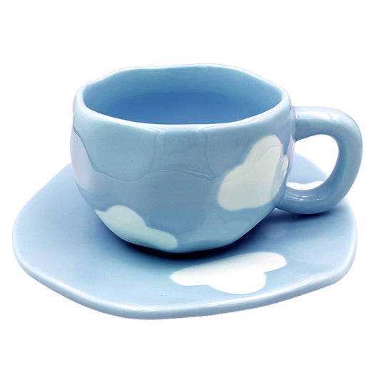 Cloud Saucer Ceramic Mug