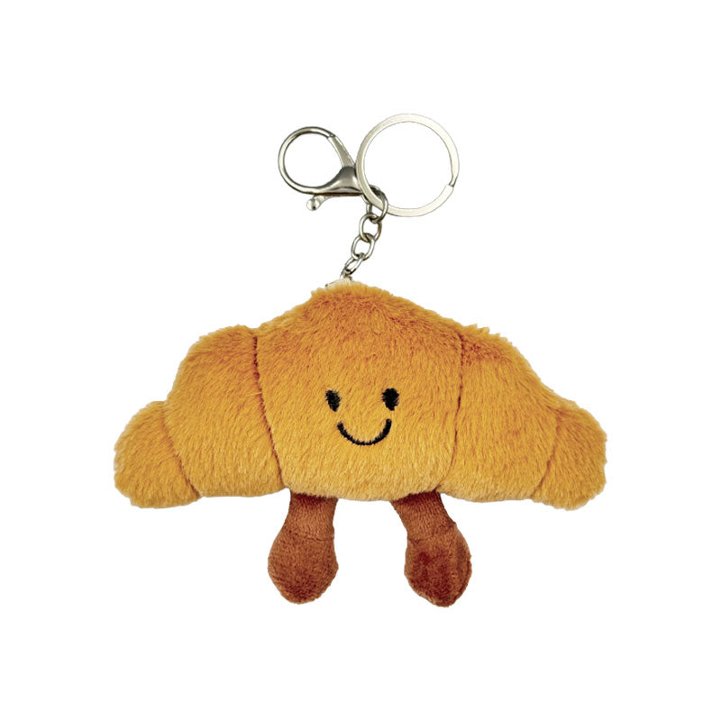 Croissant Plush Keychain