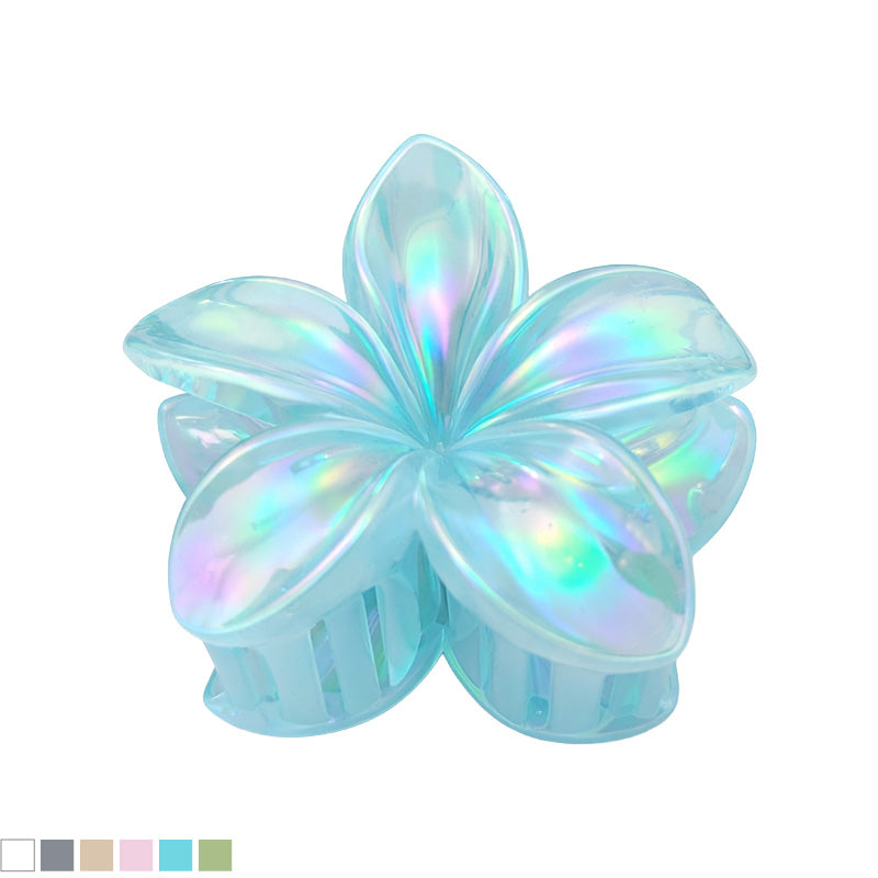 Holographic Flower Hair Claw