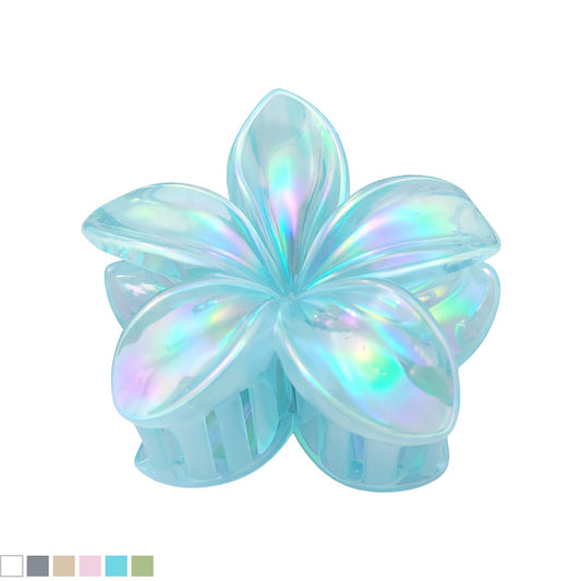 Holographic Flower Hair Claw