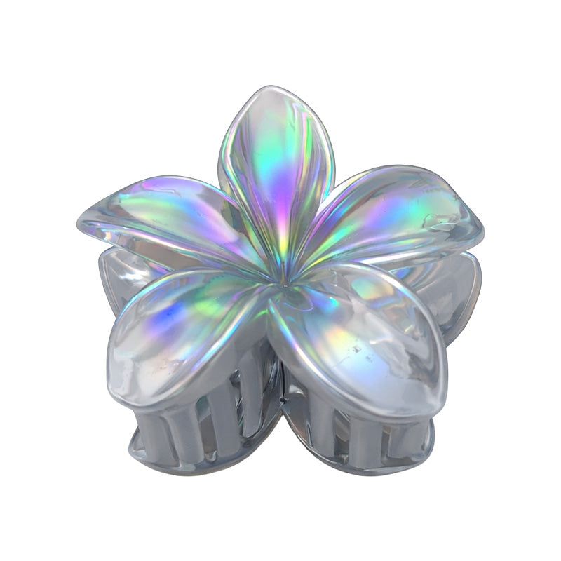 Holographic Flower Hair Claw
